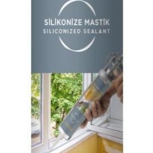 *LS33 SİBAX ANTRASİT GRİ SİLİKONİZE MASTİK 500GR 1*30