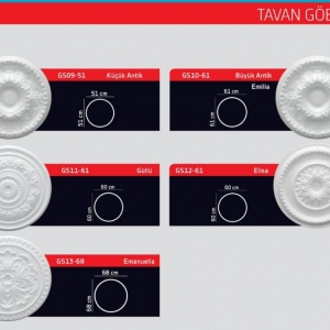 *POLSİS PG505 PAPATYA TAVAN GÖBEK 50CM 1*40