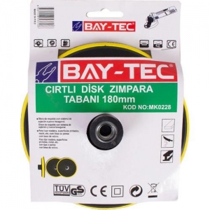 BAYTEC MK0228 CIRTLI DİSK ZIMPARA TABANI 180 MM  1*25