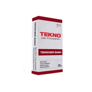 TEKNOSER BASKI BETON KIRMIZI 25 KG