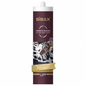*LS99 SİBAX YÜKSEK ISI SİLİKONU KIRMIZI 280ML 1*24