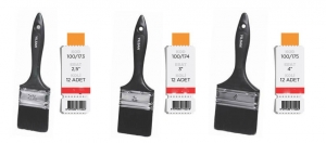 YILSAN 100/173 SİYAH SAPLI YAĞLI BOYA 2,5 NO KESTİRME FIRÇA 1*12