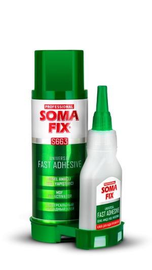 *SOMAFİX S663 200ML + 50GR MDF HIZLI YAPIŞTIRICI 1*24