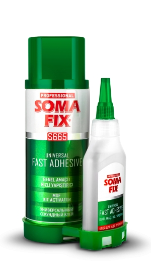 *SOMAFİX S665 400ML + 100GR MDF HIZLI YAPIŞTIRICI 1*24
