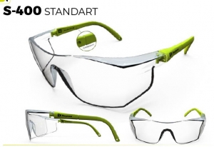 *BAYMAX S-400 KORUYUCU GÖZLÜK ŞEFFAF 1*12