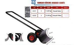 TUNA 3252 SABİT KÜREME ARABASI KAUÇUK TEKER
