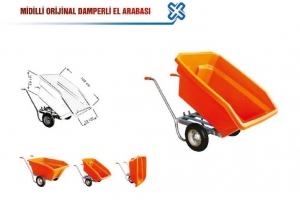 TUNA M760 MİDİLLİ (MİDİLLİ TEKER)ORJ.DAMPERLİ EL ARABA