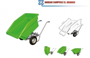 TUNA 650 HANGAR DAMPERLİ EL ARABASI(YEŞİL)
