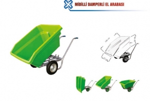 TUNA 660 MİDİLLİ DAMPERLİ EL ARABASI(YEŞİL)