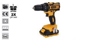 CHATTEL CHT-4418 AKÜLÜ MATKAP 21 V 2.0 AH(ÇİFT AKÜ)