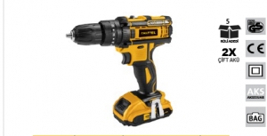 CHATTEL CHT-4421 AKÜLÜ DARBELİ MATKAP  21 V 2.0 AH(ÇİFT AKÜ)