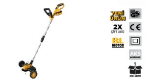 CHATTEL CHT-4424 AKÜLÜ TEKERLEKLİ TIRPAN 4.0AH (KÖMÜRSÜZ)(ÇİFT AKÜ)