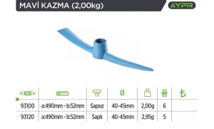 *YAPAR 93100 YPR KAZMA MAVİ 2KG 1*6