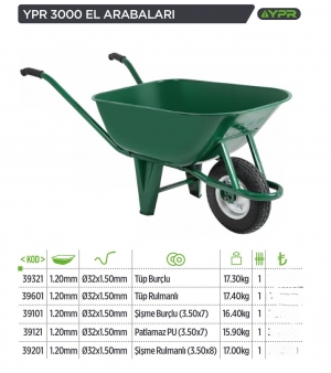*YAPAR 39101 YPR3000 EL ARABASI(ŞİŞME RULMANLI)